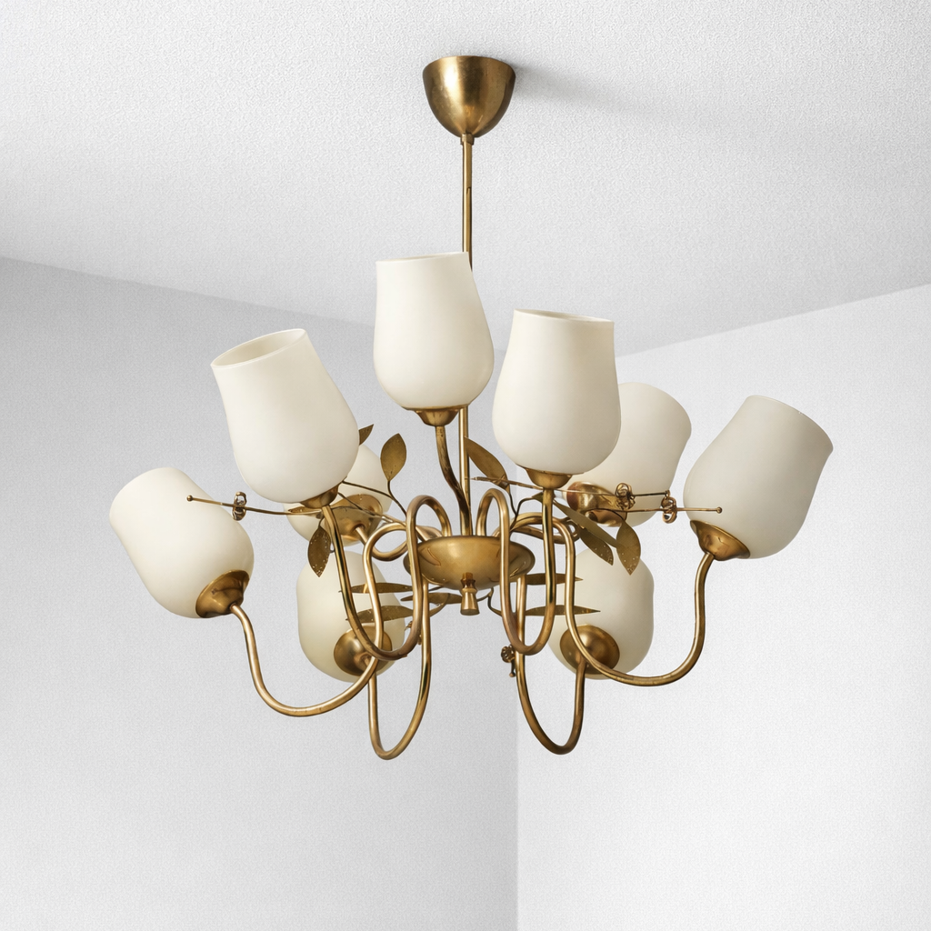 Rare model 85/9 chandelier, Itsu, 1950s