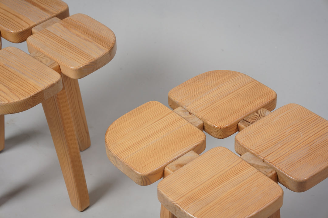 Model Apila stools, Rauni Peippo, Stockmann/ Keravan Puusepät, Mid 20th Century 