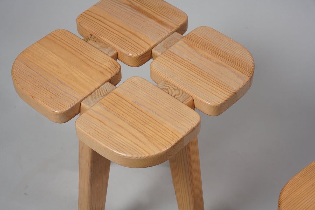 Model Apila stools, Rauni Peippo, Stockmann/ Keravan Puusepät, Mid 20th Century 