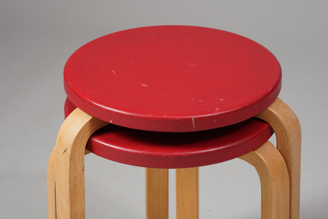 Stools model 60 (2 pieces), Alvar Aalto, Artek, 1960's