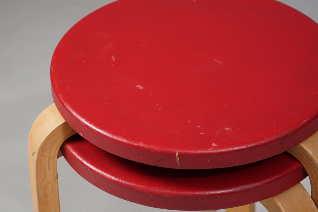 Stools model 60 (2 pieces), Alvar Aalto, Artek, 1960's