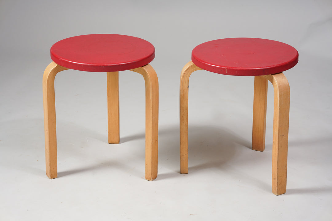Stools model 60 (2 pieces), Alvar Aalto, Artek, 1960's