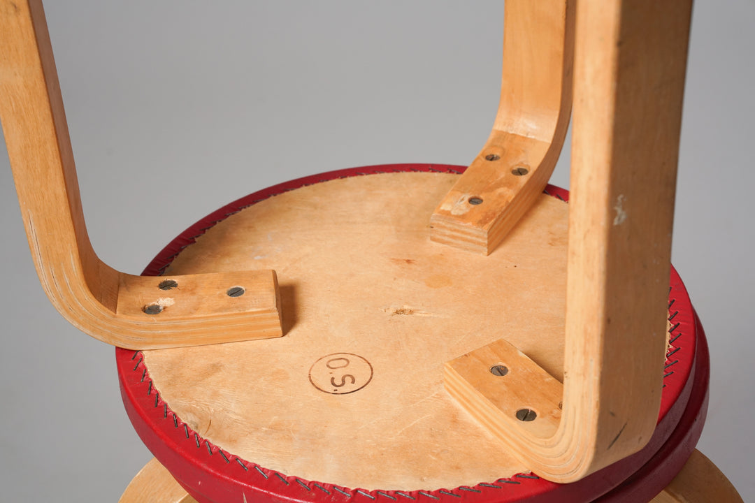 Stools model 60 (2 pieces), Alvar Aalto, Artek, 1960's