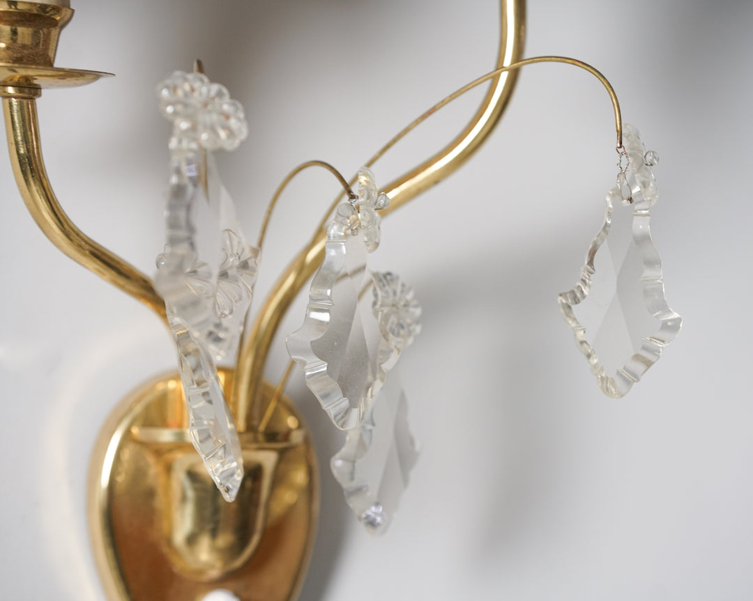 Crystal wall light, Valinte, 1950s
