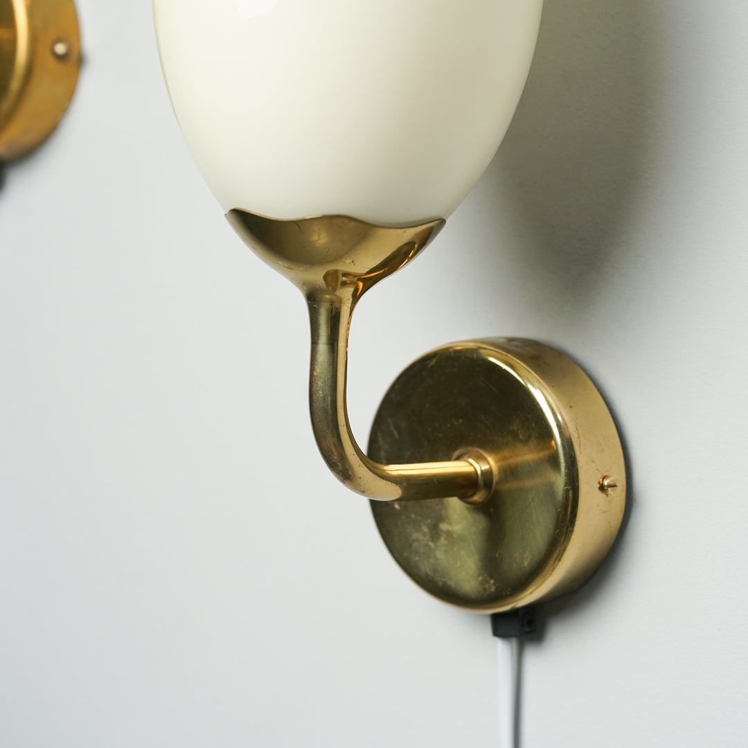 Pair of model 9447 wall lights, Paavo Tynell, Oy Taito Ab, 1950s