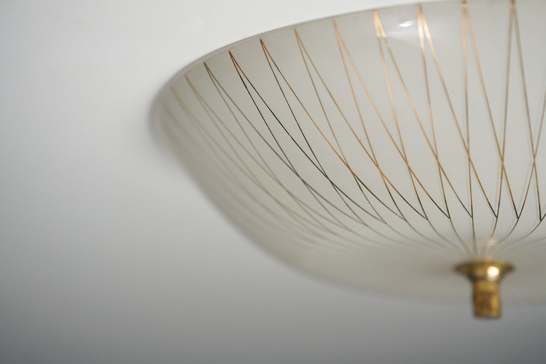 Pair of model 71-005 flush mounts, Lisa Johansson-Pape, Orno, 1950/1960s