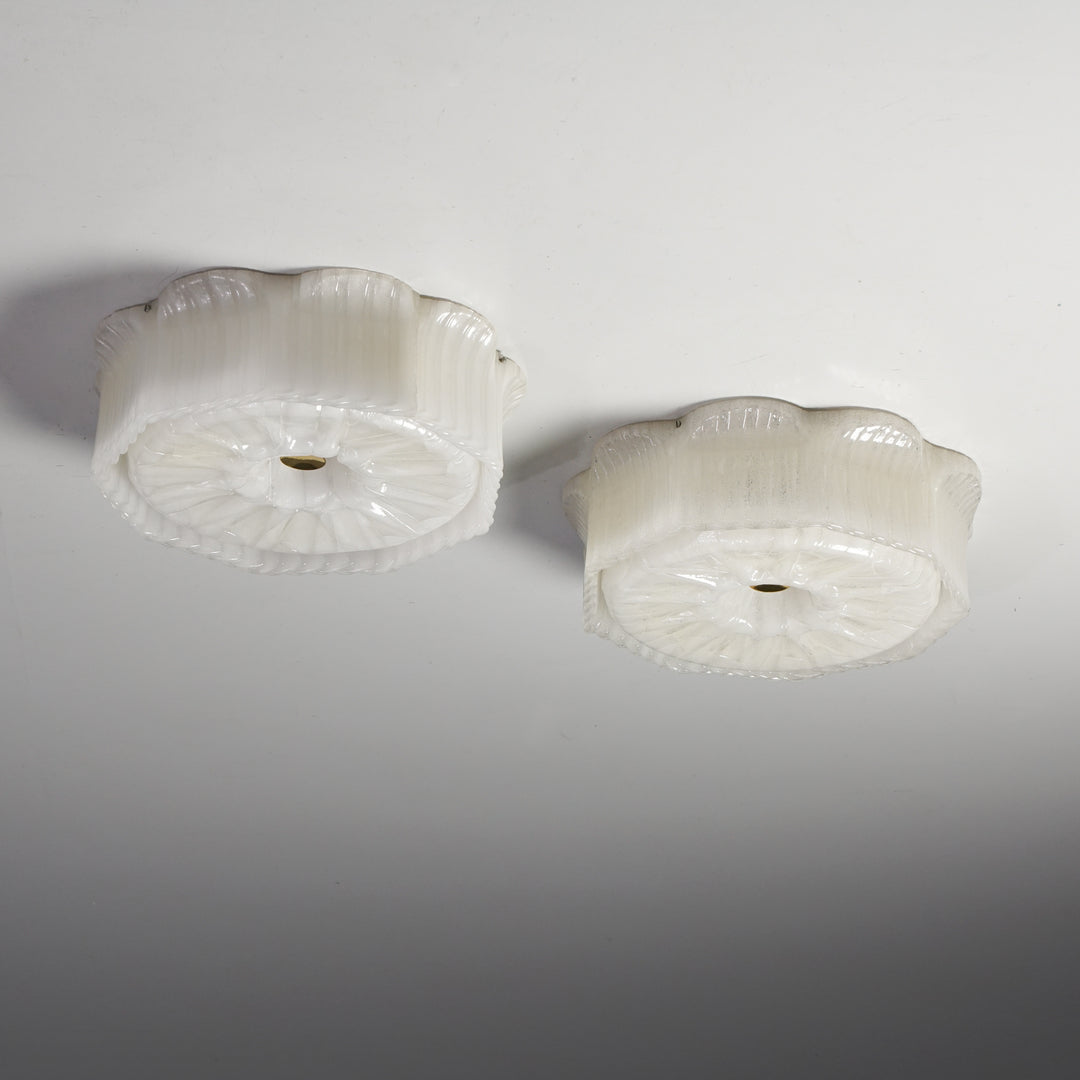Pair of flush mounts, Valinte, 1960/1970s