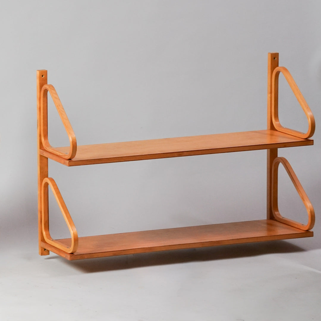 Wall shelf model 112B-2, Alvar Aalto, Oy Huonekalu- ja Rakennustyötehdas Ab, 1930s