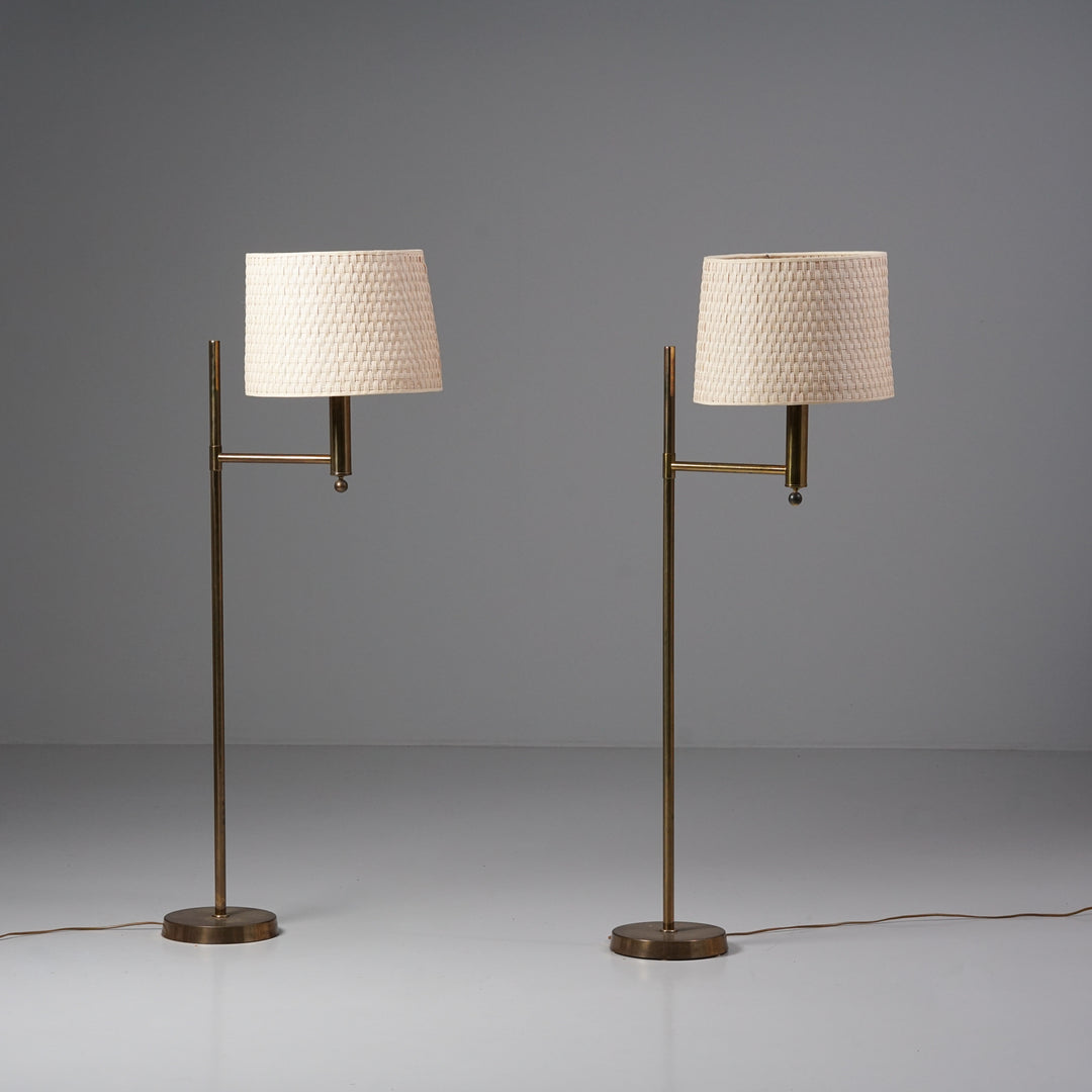 Pair of Floor Lamps, Bergbroms, Sweden, 1960s
