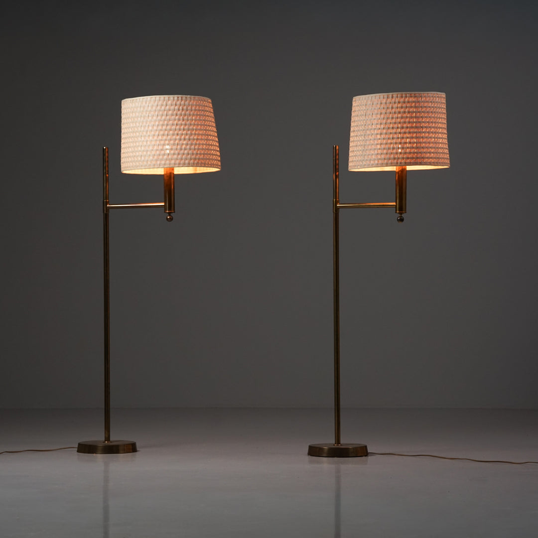 Pair of Floor Lamps, Bergbroms, Sweden, 1960s