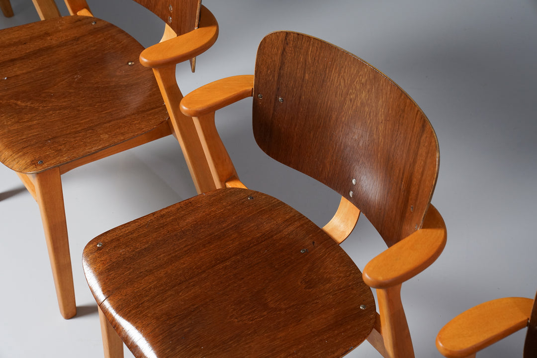 Model Domus chairs (4 pieces), Ilmari Tapiovaara, 1950s
