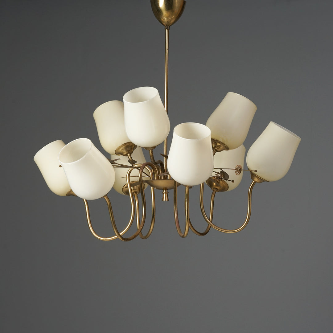 Rare model 85/9 chandelier, Itsu, 1950s