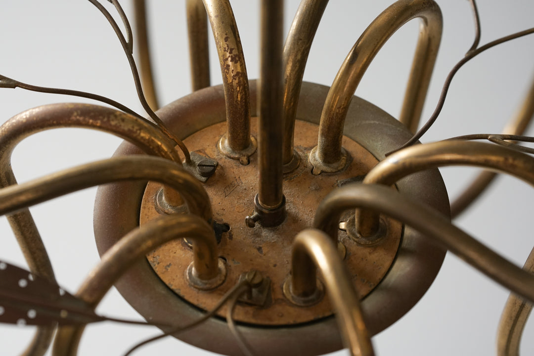 Rare model 85/9 chandelier, Itsu, 1950s