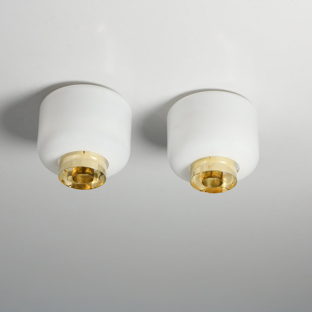 Flush mounts (2 pieces), Paavo Tynell, Idman, 1950s