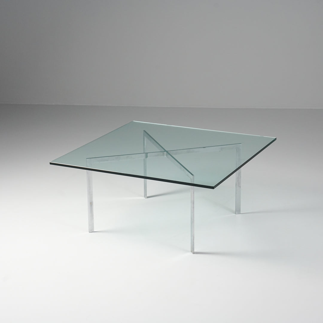 Model 252 Barcelona glass table/coffee table, Ludwig Mies van der Rohe, Knoll, Early 2000s