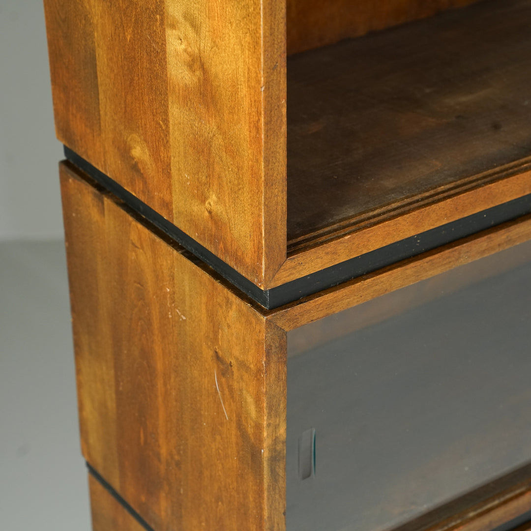 A 10-piece stackable shelving unit, Aino Aalto, Oy Huonekalu- ja Rakennustyötehdas Ab, 1930/1940s