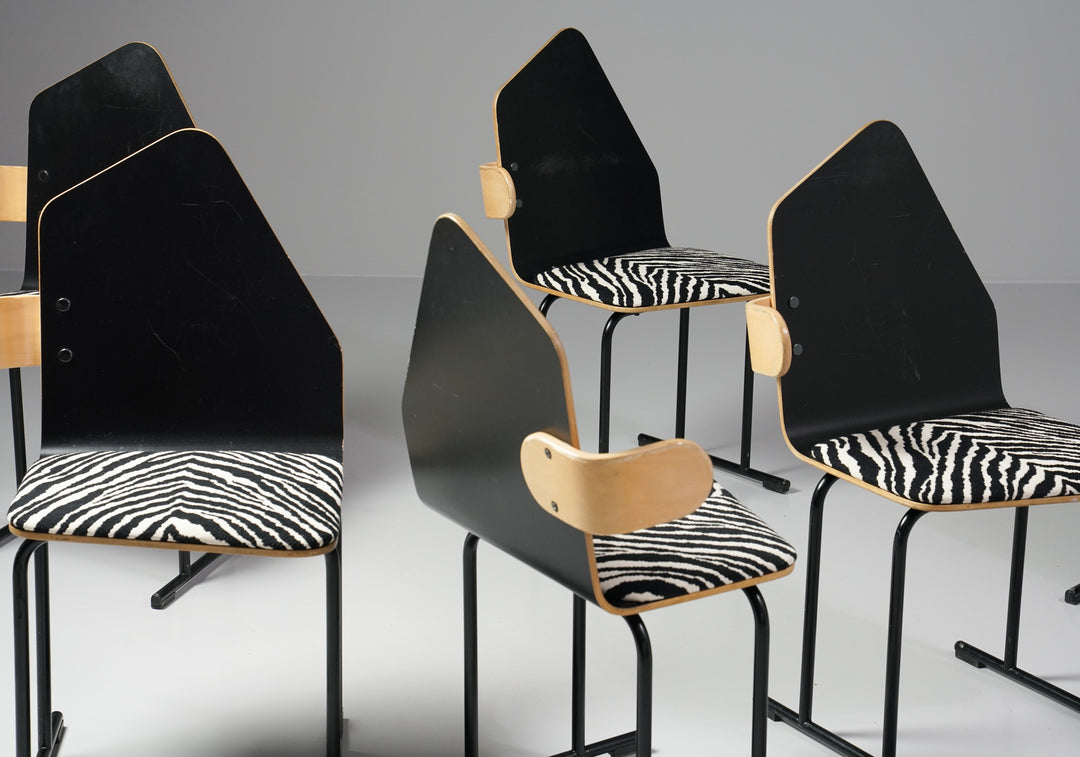 Model "Vino" chairs (5 pieces), Yrjö Kukkapuro, Avarte, 1980s