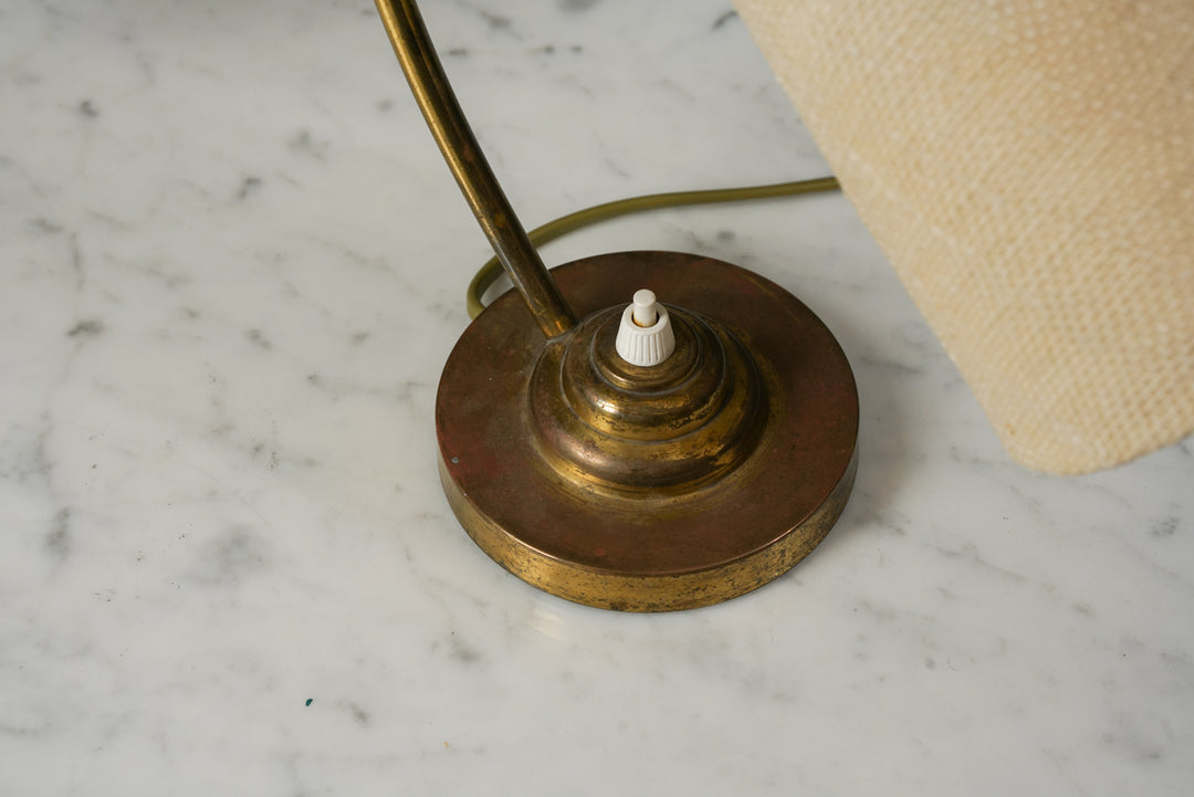 Pair of brass table lamps, 1950s